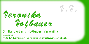 veronika hofbauer business card